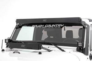 LED Light Bar - Rough Country - 50 Inch Dual Row - Black